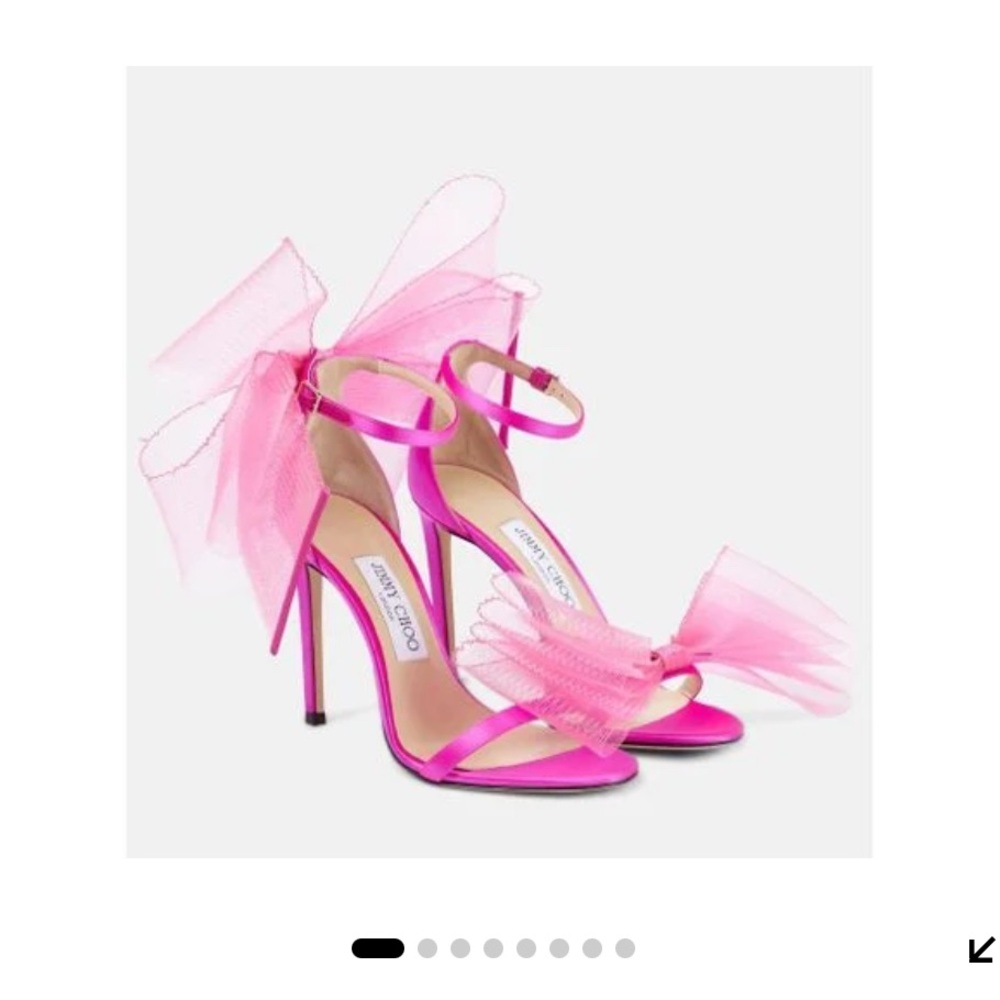 Jimmy Choo Pink Bow Stiletto Heels